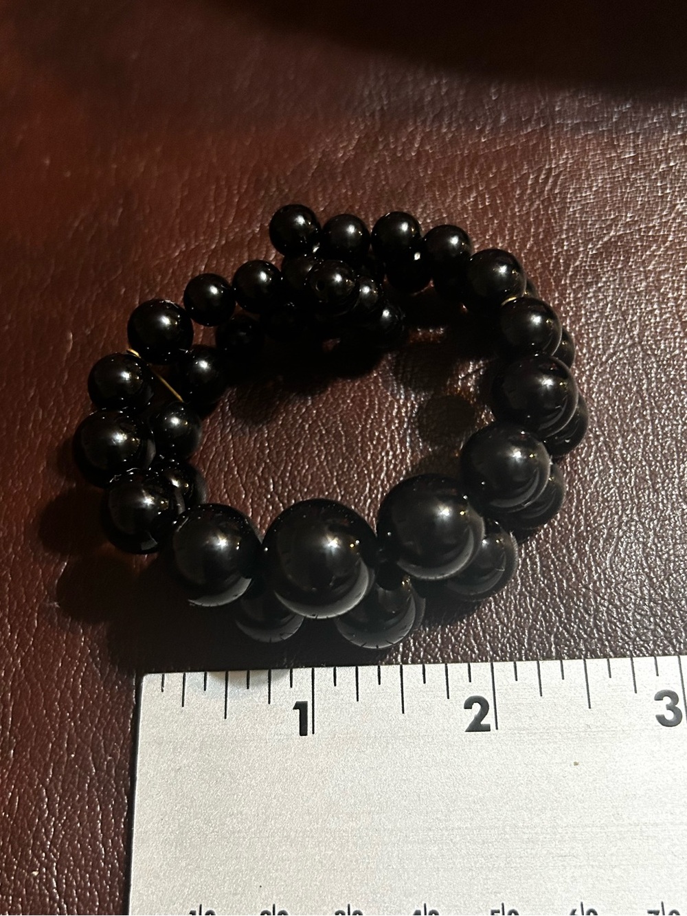 Black Beaded Bracelet Like New